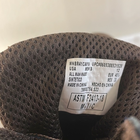 BRAHMA Men's Work Boots Brown with Black Trim Size 12 - Picture 7 of 8